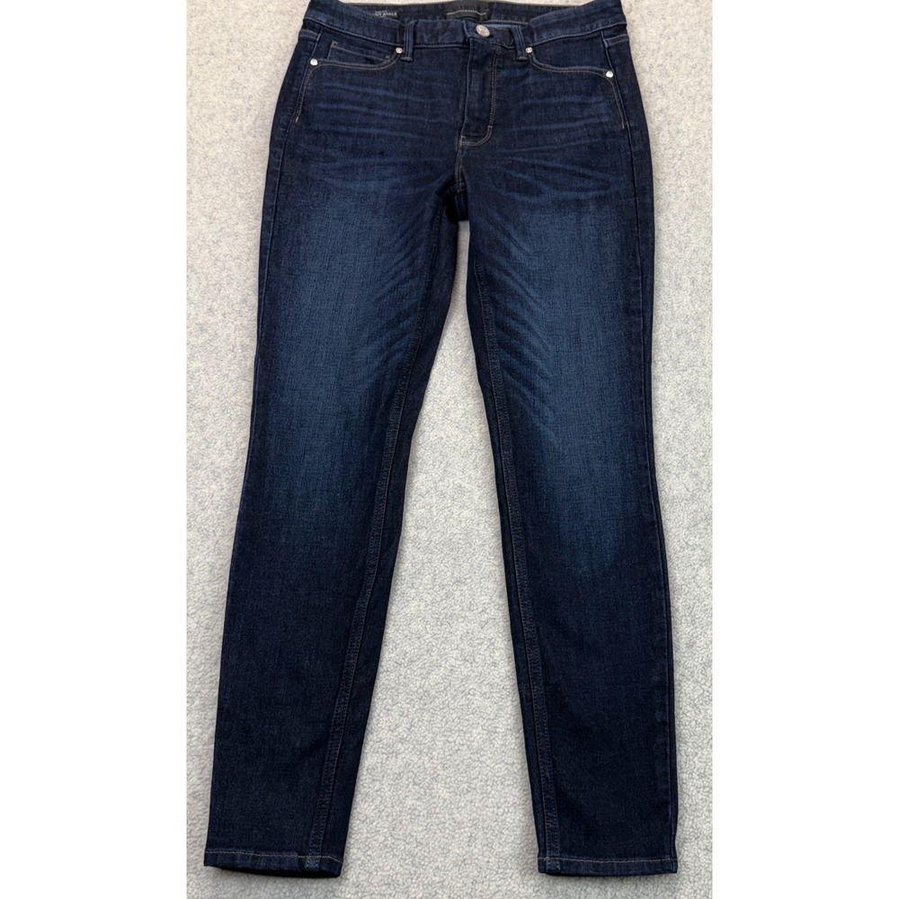 White House Black Market Womens Skinny Ankle Sculpt Jeans Blue Denim High-Rise 4